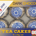 TUNNOCK'S - 6 Pack Tea Cakes DARK Choc (12x144g)