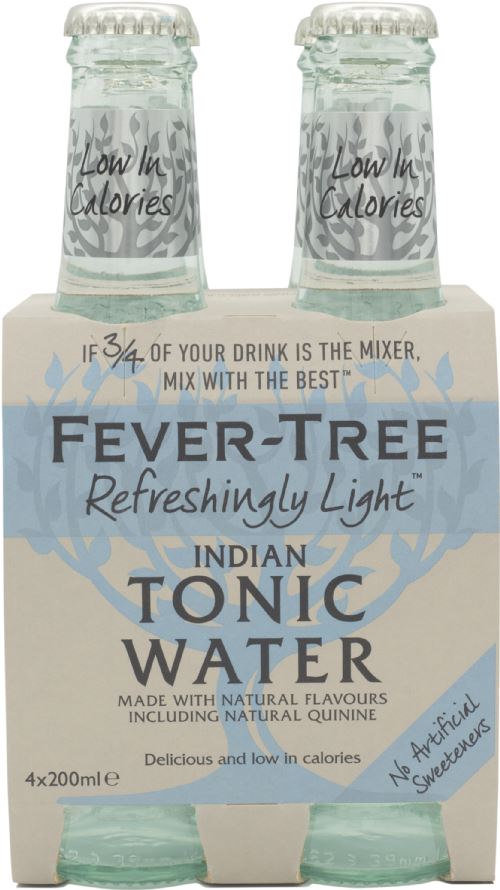 FEVER-TREE Refreshingly Light Tonic Water (4x200ml)