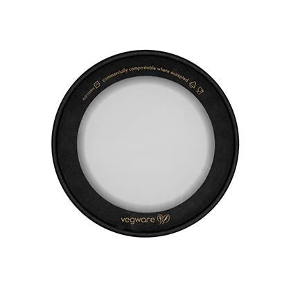 Round Black Window Lid Fits 16-34oz (Case of 1)
