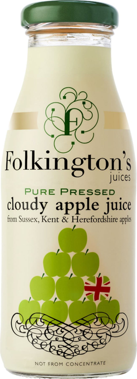 FOLKINGTON'S Cloudy Apple Juice 250ml - 1 Case