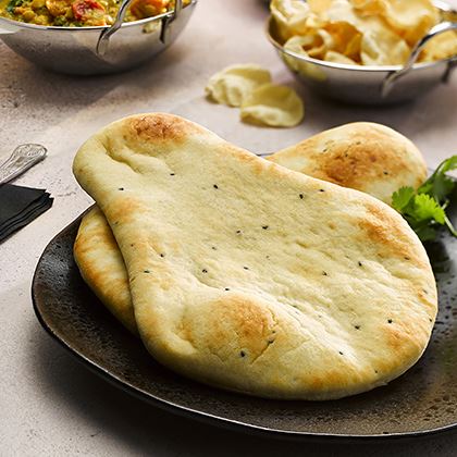 Cook Asia Large Tear Drop Plain Naan Bread (Case of 6)