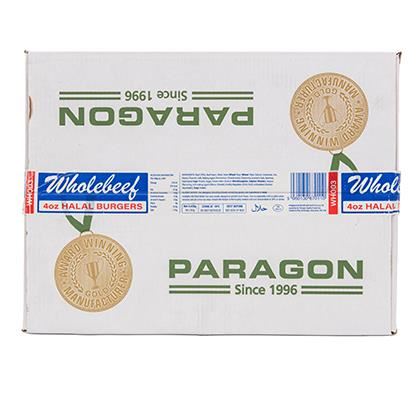 Paragon 70% Wholebeef Beef Burger Halal (Case of 48)