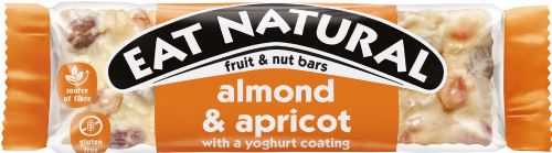 EAT NATURAL Almond & Apricot Bar with Yoghurt Coating 40g