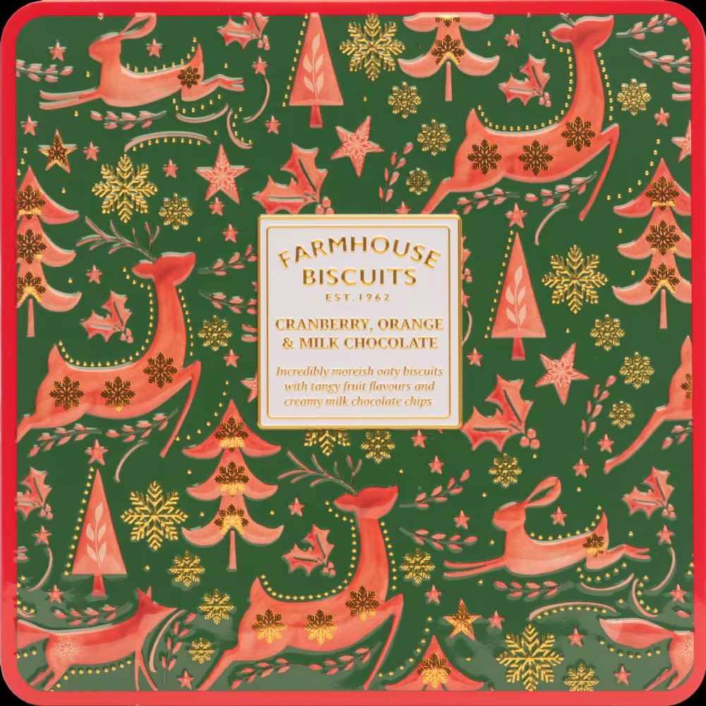 Farmhouse - Winter Animals Embossed Tin (12x250g)