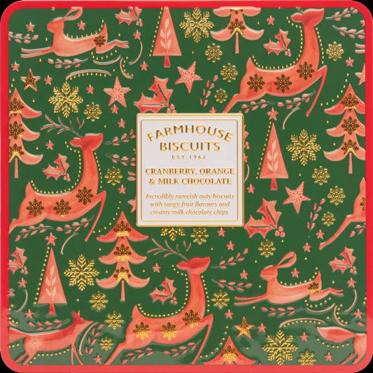 Farmhouse - Winter Animals Embossed Tin (12x250g)