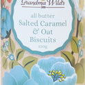 GRANDMA WILD'S Salted Caramel & Oat Biscuits in Botanical Floral Tube 150g