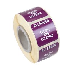 Celery Allergen Warning Label (Case of 1)