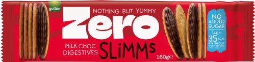GULLON Zero Slimms - No Added Sugar Milk Choc Digestives 150g