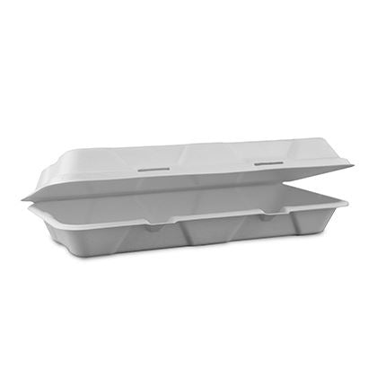 12 x 6in/310 x 145mm Nourish moulded fibre clamshell