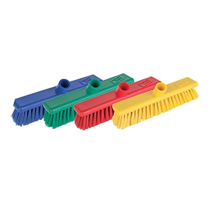 Hygiene Washable Broomhead Stiff Green 30cm