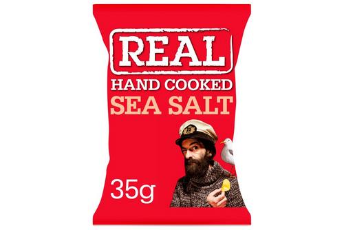 Real Handcooked Sea Salt Potato Crisps 35g