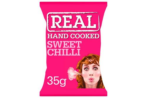 Real Hand Cooked Sweet Chilli Flavour Potato Crisps