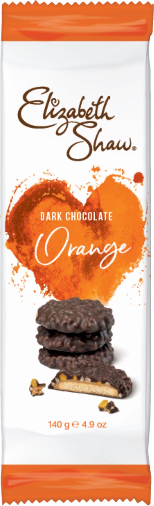 Elizabeth Shaw - Dark Choc Orange Biscuits (10x140g)