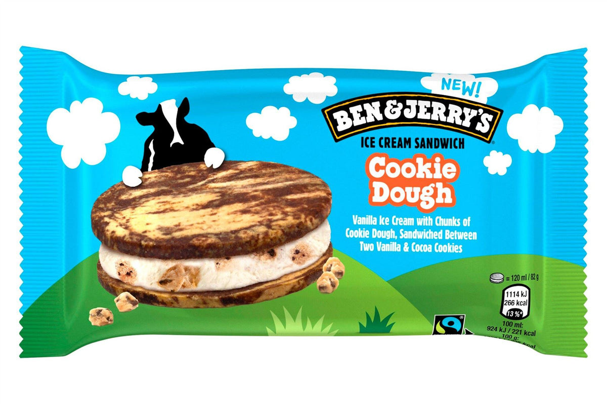 Ben & Jerry's Cookie Dough Sandwich (Case of 28)
