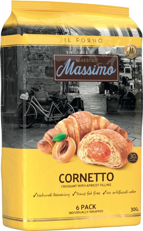 MAESTRO MASSIMO Cornetto Apricot Croissant - 6 Pack 300g