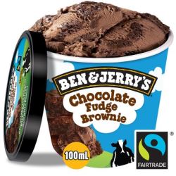 Ben & Jerry's Fairtrade Chocolate Fudge Brownie Ice Cream (Case of 12)