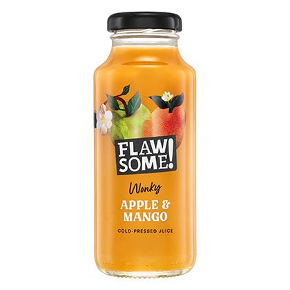 Flawsome! Apple & Mango cold-pressed juice Glass
