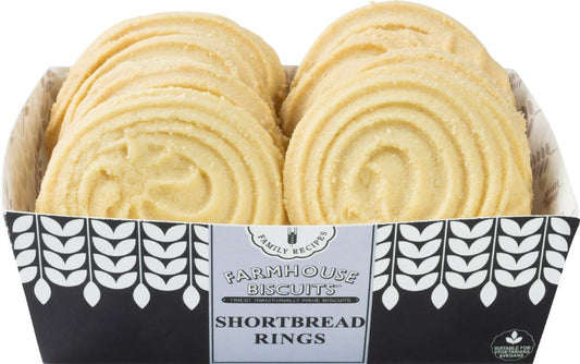 FARMHOUSE BISCUITS Shortbread Rings 200g - 1 Case