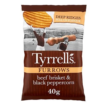 Tyrrells Furrows Beef Brisket Crisps