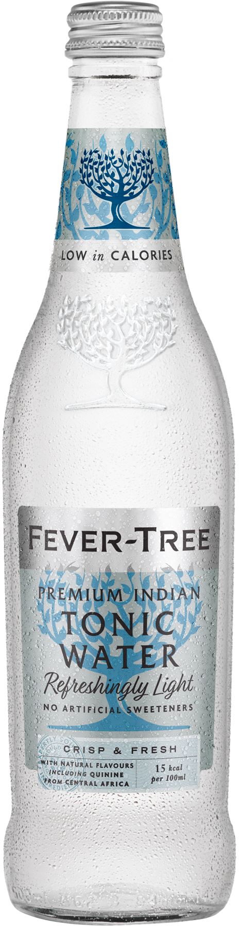 FEVER-TREE Refreshingly Light Premium Indian Tonic Water 500ml - 1 Case
