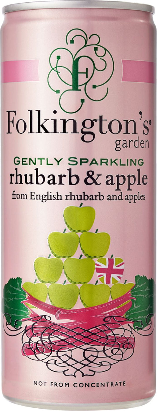 FOLKINGTON'S Garden - Gently Sparkling Rhubarb & Apple 250ml - 1 Case