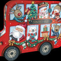 GRANDMA WILD'S All Butter Shortbread in Embossed Santa's Bus Tin 200g