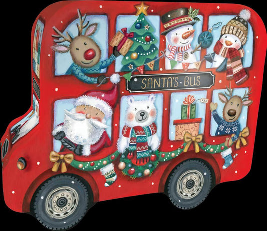 GRANDMA WILD'S All Butter Shortbread in Embossed Santa's Bus Tin 200g