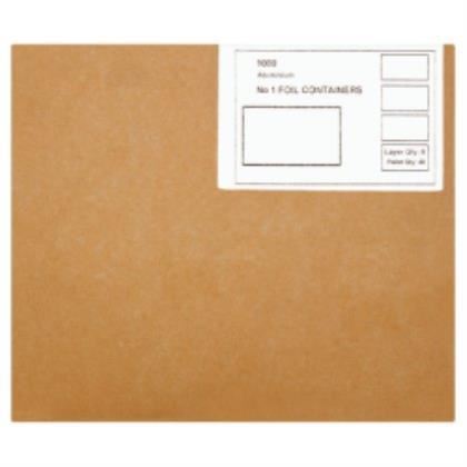 No1 Foil Container (Case of 1)