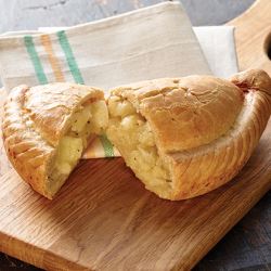 Proper Cornish Unbaked Cheese & Onion Pasties (Case of 20)