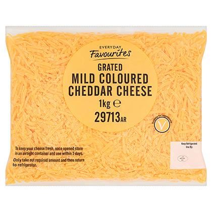 Everyday Favourites Grated Mild Coloured Cheddar