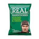 Real Handcooked Strong Cheese & Onion Flavour Potato Crisps 35g (Case of 48)