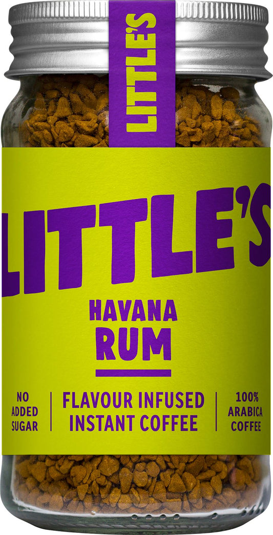 LITTLE'S Havana Rum Flavour Instant Coffee 50g - 1 Case