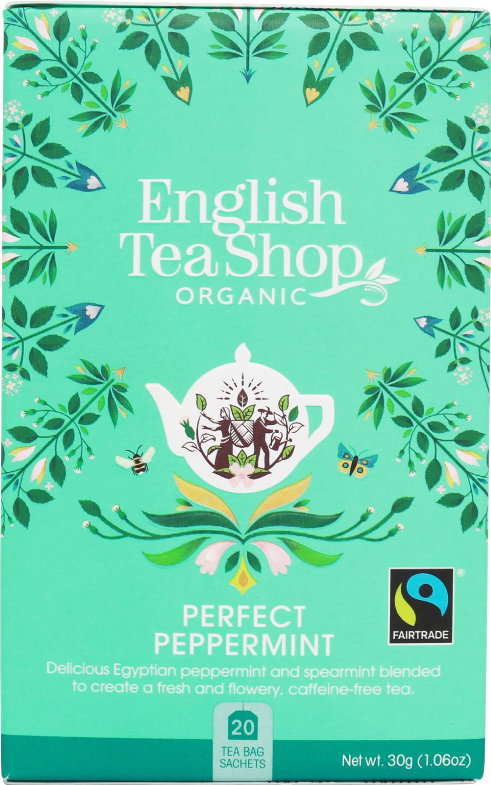 ENGLISH TEA SHOP 20 Perfect Peppermint Sachets 30g - 1 Case