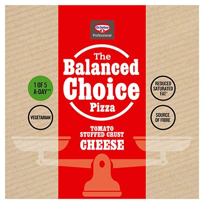 Dr. Oetker Balanced Choice Stuffed Crust Cheese Pizza