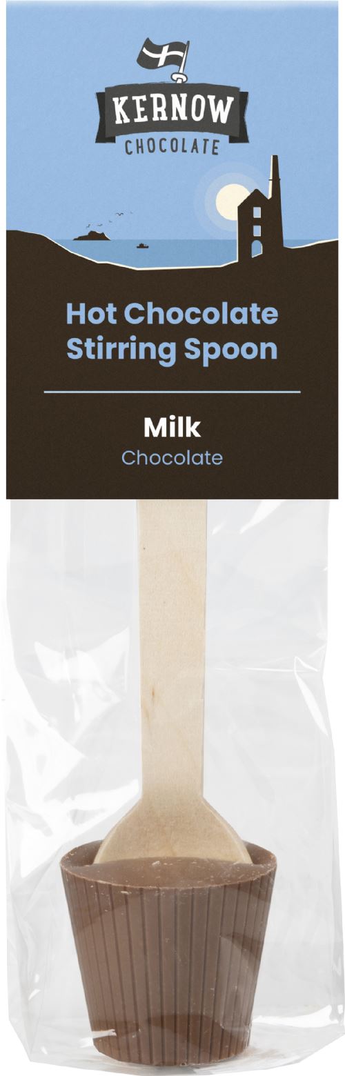 KERNOW CHOCOLATE Hot Chocolate Stirring Spoon - Milk 37g