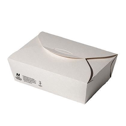 Notpla Seaweed Lined Food Box White Large (Case of 1)