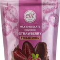 ELIT Milk Chocolate Covered Strawberry - Freeze Dried 80g - 1 Case
