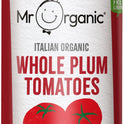 MR ORGANIC Italian Organic Whole Plum Tomatoes 400g - 1 Case