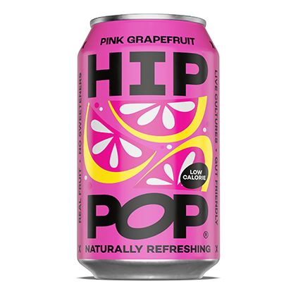 Hip Pop Pink Grapefruit Soda Can