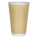 Ripple Kraft Double Wall Hot Cup 16oz