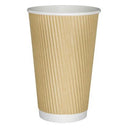 Ripple Kraft Double Wall Hot Cup 16oz (Case of 1)