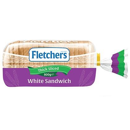 Fletchers Thick Sliced White Square Sandwich Bread