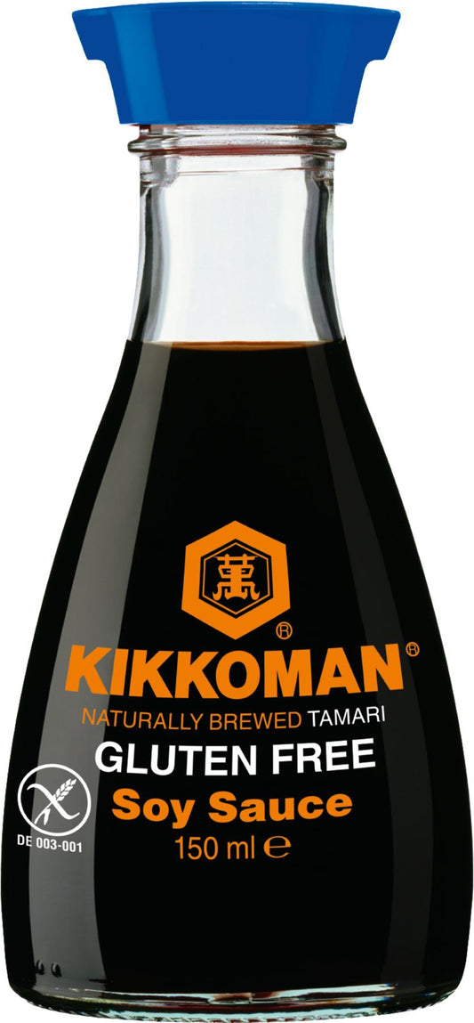 KIKKOMAN Naturally Brewed Tamari Gluten Free Soy Sauce 150ml - 1 Case