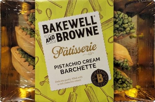 BAKEWELL AND BROWNE Pâtisserie  - Pistachio Cream Barchette 180g