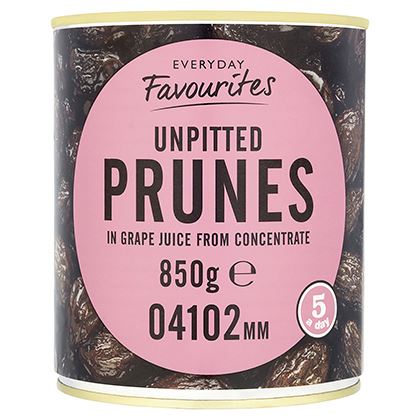 Everyday Favourites Unpitted Prunes In Natural Juice
