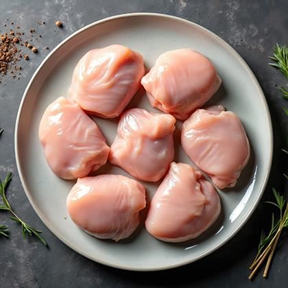 Red Tractor Boneless Skinless Chicken Thigh - Order by 2pm Mon-Thur for next delivery (Case of 1)