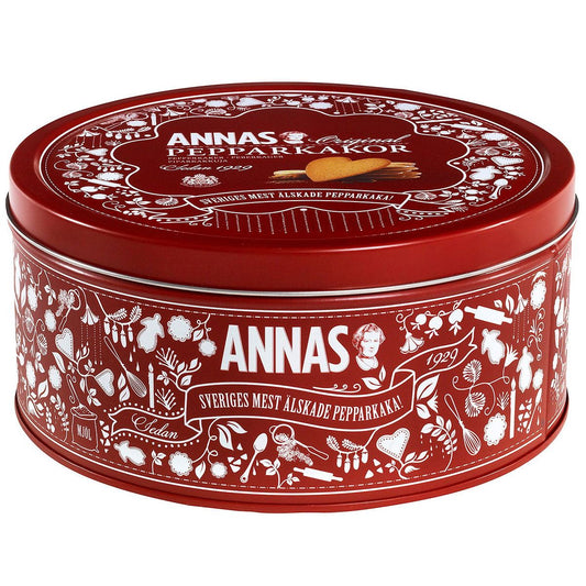 ANNAS Pepparkakor Ginger Thins Hearts - Tin 425g