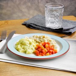 Simply Puree Level 6 Soft & Bite Sized Macaroni Cheese (Case of 12)