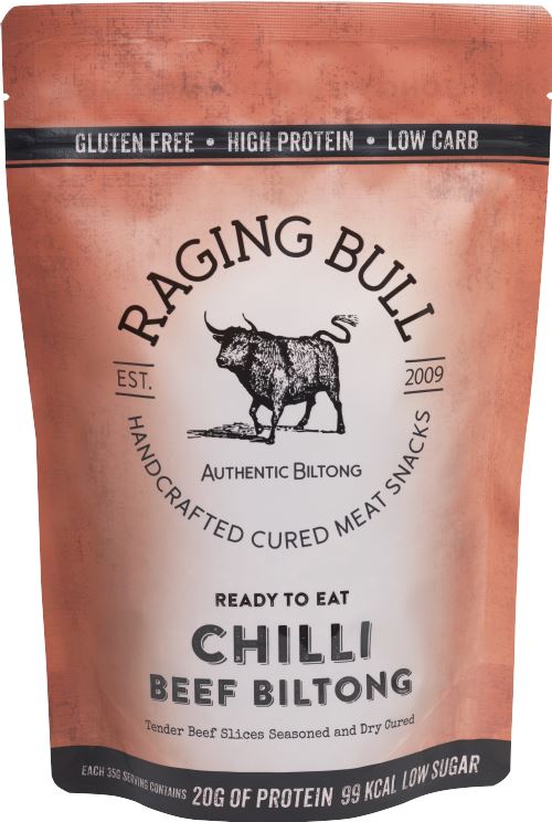 RAGING BULL Chilli Beef Biltong 28g