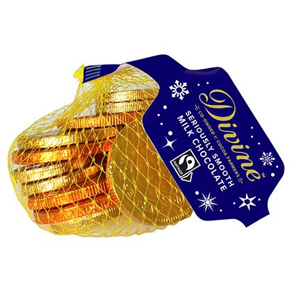 Divine Fair Trade Milk Chocolate Coins